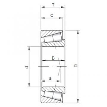 33,338 mm x 69,85 mm x 25,357 mm  ISO 2585/2523 конические роликовые подшипники