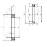 50 mm x 66 mm x 8 mm  IKO CRBS 508 V упорные роликоподшипники