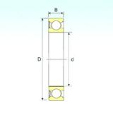 60 mm x 110 mm x 22 mm  ISB 6212-Z радиальные шарикоподшипники