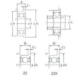 4 mm x 8 mm x 3 mm  KOYO WMLF4008ZZ радиальные шарикоподшипники