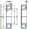 220 mm x 460 mm x 145 mm  SKF NU 2344 ECMA упорные шарикоподшипники #1 small image