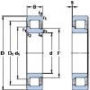 220 mm x 340 mm x 56 mm  SKF NJ 1044 ML упорные шарикоподшипники #1 small image