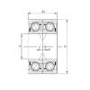 ISO 7040 CDF радиально-упорные шарикоподшипники #1 small image