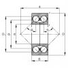 65 mm x 140 mm x 58,7 mm  FAG 3313-DA радиально-упорные шарикоподшипники #1 small image