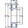 35 mm x 55 mm x 10 mm  SKF 61907-2RZ радиальные шарикоподшипники