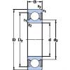 10 mm x 22 mm x 6 mm  SKF W 61900-2RZ радиальные шарикоподшипники #1 small image