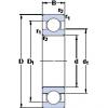 110 mm x 170 mm x 19 mm  SKF 16022 радиальные шарикоподшипники #1 small image