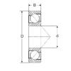 110 mm x 200 mm x 38 mm  SIGMA 7222-B радиально-упорные шарикоподшипники