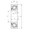 35 mm x 80 mm x 21 mm  ISO 7307 B радиально-упорные шарикоподшипники