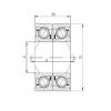 ISO 7240 BDB радиально-упорные шарикоподшипники #1 small image