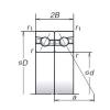 140 mm x 210 mm x 31,5 mm  NSK 140BAR10S радиально-упорные шарикоподшипники #1 small image