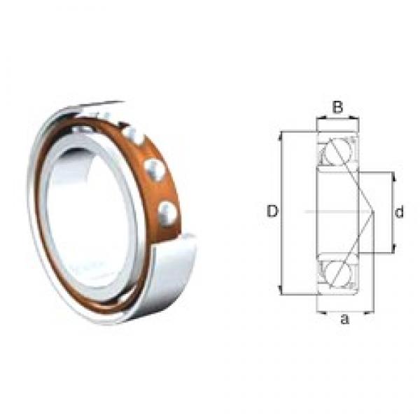 30 mm x 62 mm x 16 mm  ZEN S7206B радиально-упорные шарикоподшипники #1 image