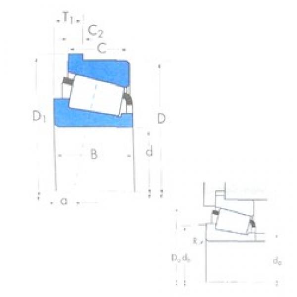 38,1 mm x 79,375 mm x 29,771 mm  Timken 3490/3420B конические роликовые подшипники #1 image