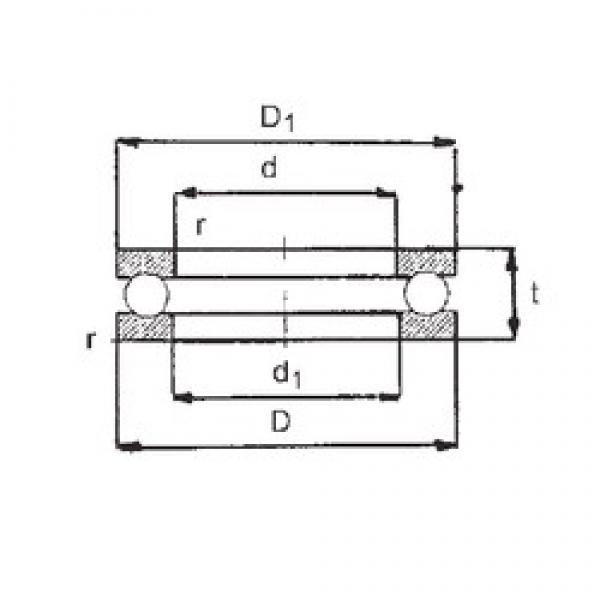 FBJ 51102 упорные шарикоподшипники #1 image