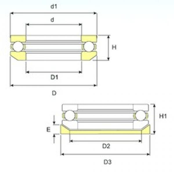 ISB 53220 U 220 упорные шарикоподшипники #1 image