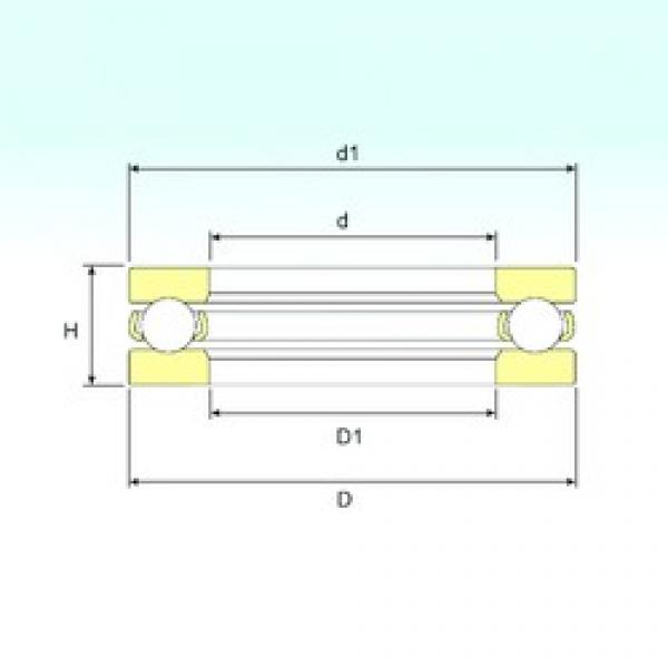 ISB 511/750 упорные шарикоподшипники #1 image