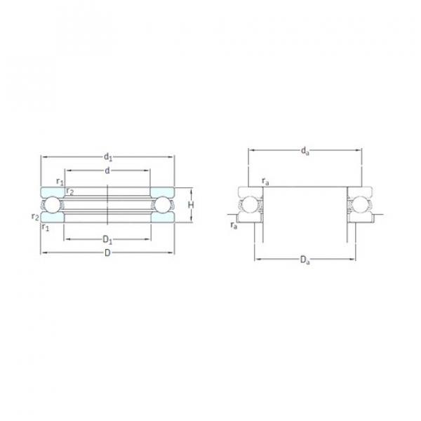 SKF 51238M упорные шарикоподшипники #1 image