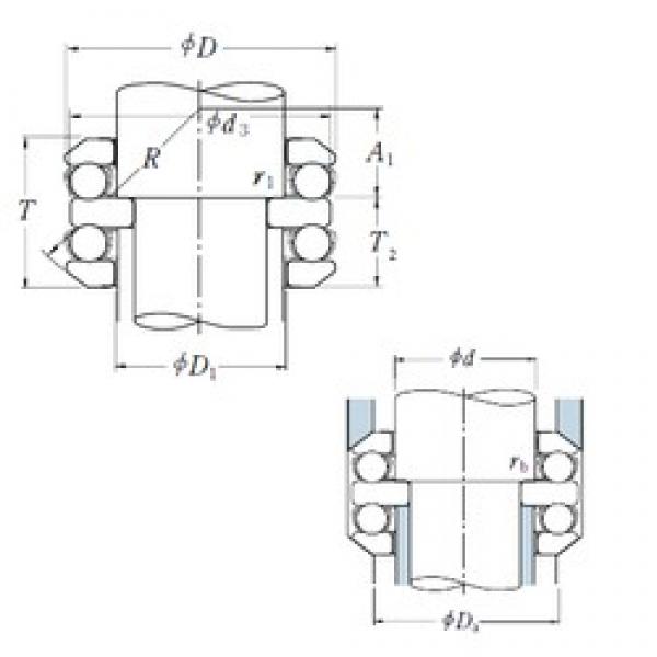 70 mm x 105 mm x 10 mm  NSK 54214 упорные шарикоподшипники #1 image