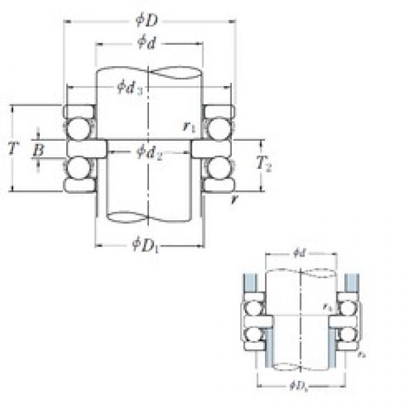 120 mm x 210 mm x 27 mm  NSK 52324X упорные шарикоподшипники #1 image