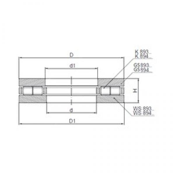 ISO 89418 упорные роликоподшипники #1 image