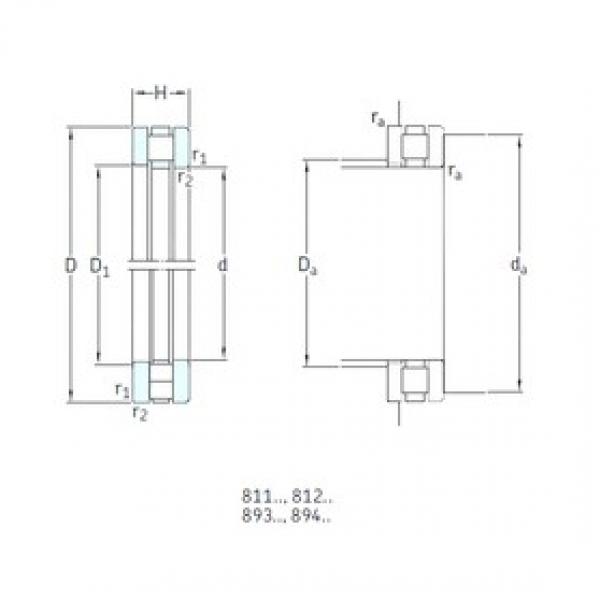 150 mm x 250 mm x 20,5 mm  SKF 89330M упорные роликоподшипники #1 image