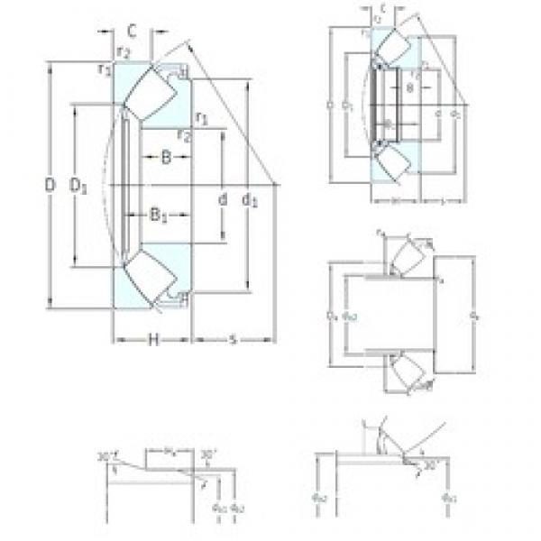 420 mm x 580 mm x 61 mm  SKF 29284 упорные роликоподшипники #1 image