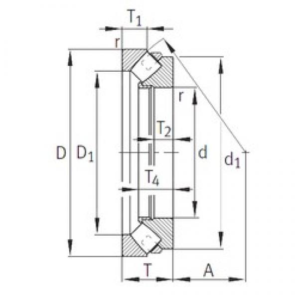 INA 292/850-E1-MB упорные роликоподшипники #1 image