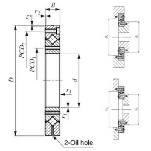 55 mm x 120 mm x 15 mm  IKO CRBF 5515 AT UU упорные роликоподшипники #1 image