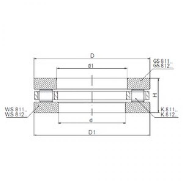 ISO 811/560 упорные роликоподшипники #1 image