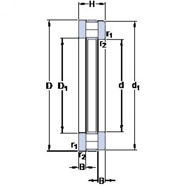 100 mm x 210 mm x 22.5 mm  SKF 89420 M упорные роликоподшипники #1 image