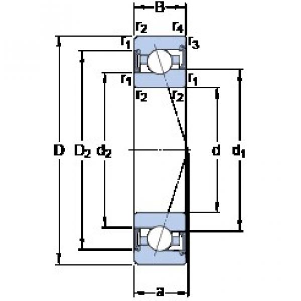 75 mm x 115 mm x 20 mm  SKF S7015 ACE/HCP4A радиально-упорные шарикоподшипники #1 image