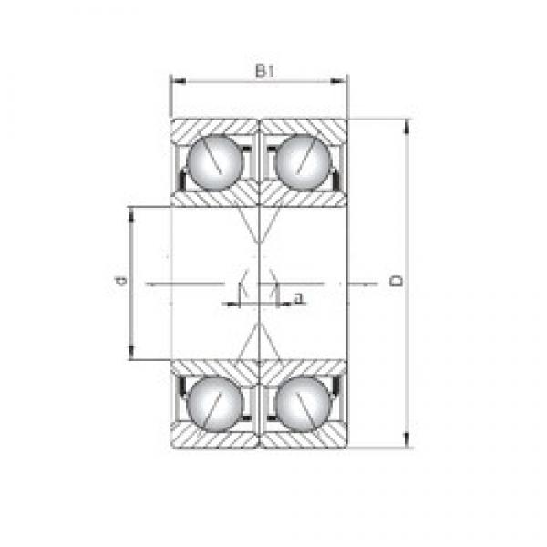 ISO 7040 CDF радиально-упорные шарикоподшипники #1 image