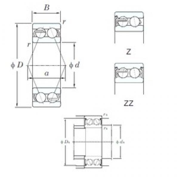 75 mm x 160 mm x 68.3 mm  KOYO 5315ZZ радиально-упорные шарикоподшипники #1 image