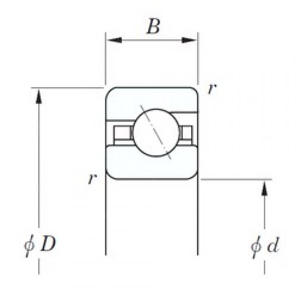 127 mm x 139,7 mm x 6,35 mm  KOYO KAA050 радиально-упорные шарикоподшипники #1 image