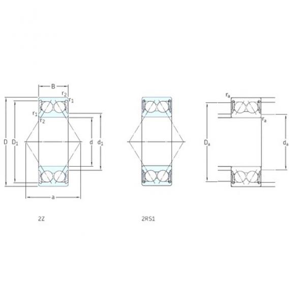 50 mm x 90 mm x 30,2 mm  SKF E2.3210A-2Z радиально-упорные шарикоподшипники #1 image