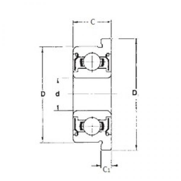 7,938 mm x 12,7 mm x 3,967 mm  FBJ FR1810ZZ радиальные шарикоподшипники #1 image