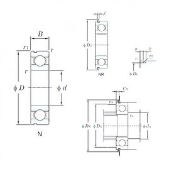 105 mm x 160 mm x 26 mm  KOYO 6021NR радиальные шарикоподшипники #1 image