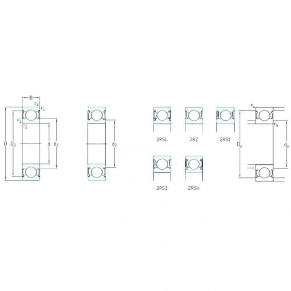 10 mm x 26 mm x 8 mm  SKF 6000-RSL радиальные шарикоподшипники #1 image