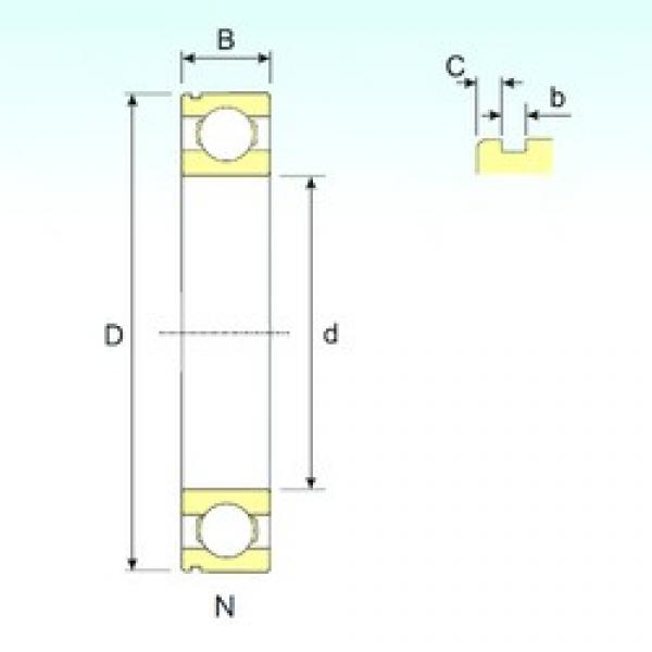 55 mm x 140 mm x 33 mm  ISB 6411 N радиальные шарикоподшипники #1 image