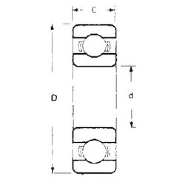 15 mm x 24 mm x 5 mm  FBJ 6802 радиальные шарикоподшипники #1 image