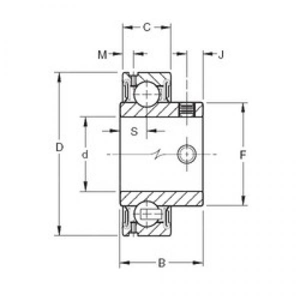 55 mm x 100 mm x 46,6 mm  Timken GYAE55RR радиальные шарикоподшипники #1 image