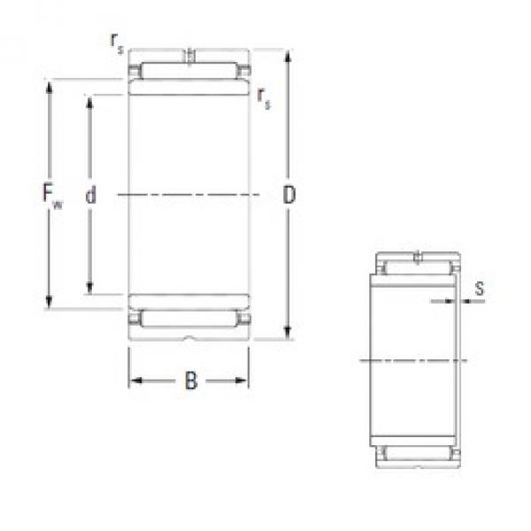 40 mm x 62 mm x 22 mm  KOYO NA4908 игольчатые подшипники #1 image