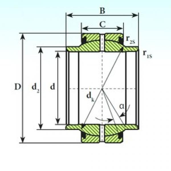 80 mm x 120 mm x 74 mm  ISB GEEM 80 ES 2RS подшипники скольжения #1 image