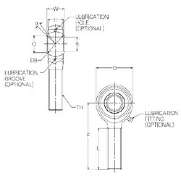 28 mm x 75 mm x 28 mm  NMB HR28E подшипники скольжения #1 image