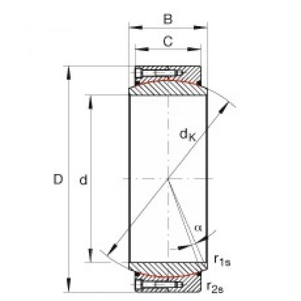 INA GE320-DW-2RS2 подшипники скольжения #1 image