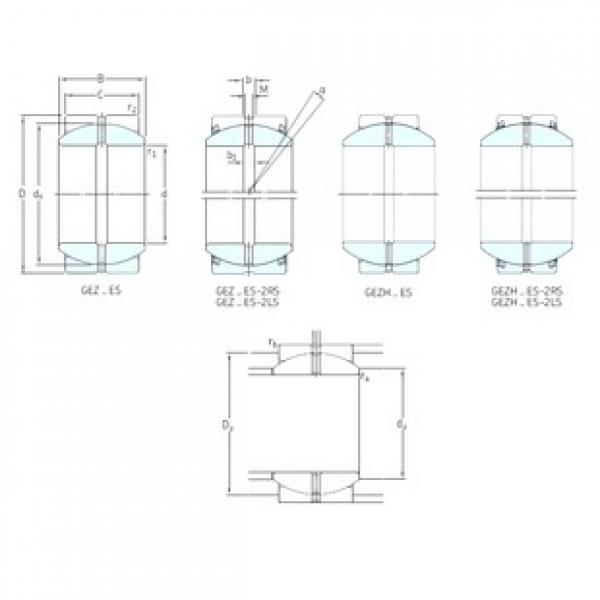 50,8 mm x 90,488 mm x 52,58 mm  SKF GEZH200ES подшипники скольжения #1 image