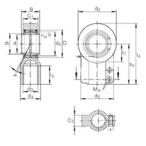 63 mm x 95 mm x 63 mm  INA GIHNRK 63 LO подшипники скольжения #1 image