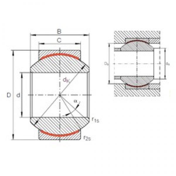 10 mm x 22 mm x 14 mm  INA GE 10 PW подшипники скольжения #1 image