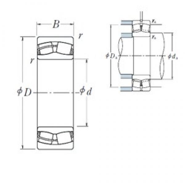 160 mm x 290 mm x 80 mm  NSK 22232CDE4 сферические роликоподшипники #1 image