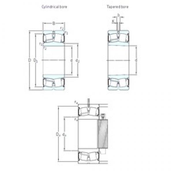 110 mm x 170 mm x 45 mm  SKF 23022-2CS/VT143 сферические роликоподшипники #1 image